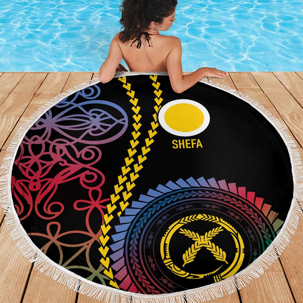 Proudly Ni-Van Sandroing Inspired Beach Blanket Shefa Classic Style LT7 - Polynesian Pride