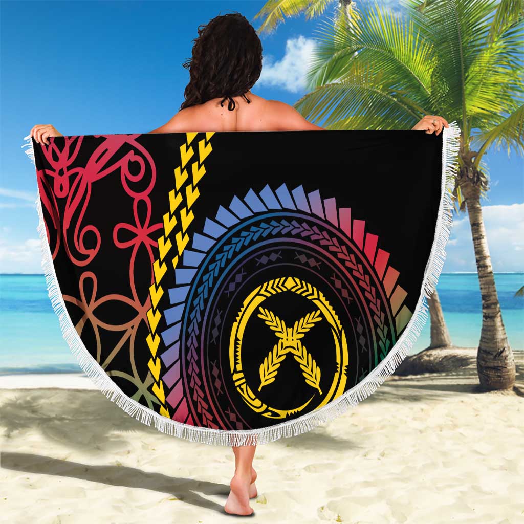 Proudly Ni-Van Sandroing Inspired Beach Blanket Shefa Classic Style LT7 - Polynesian Pride