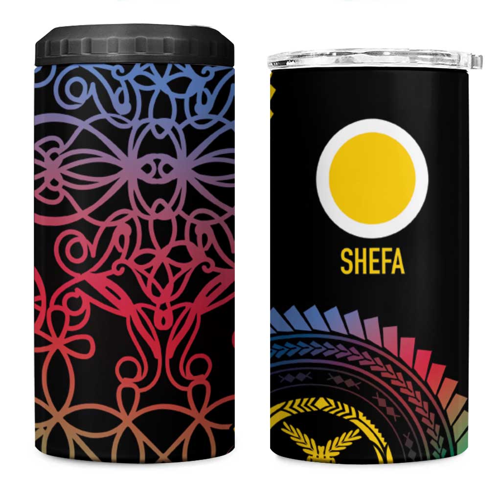 Proudly Ni-Van Sandroing Inspired 4 in 1 Can Cooler Tumbler Shefa Classic Style LT7 One Size: 16 oz Colorful - Polynesian Pride
