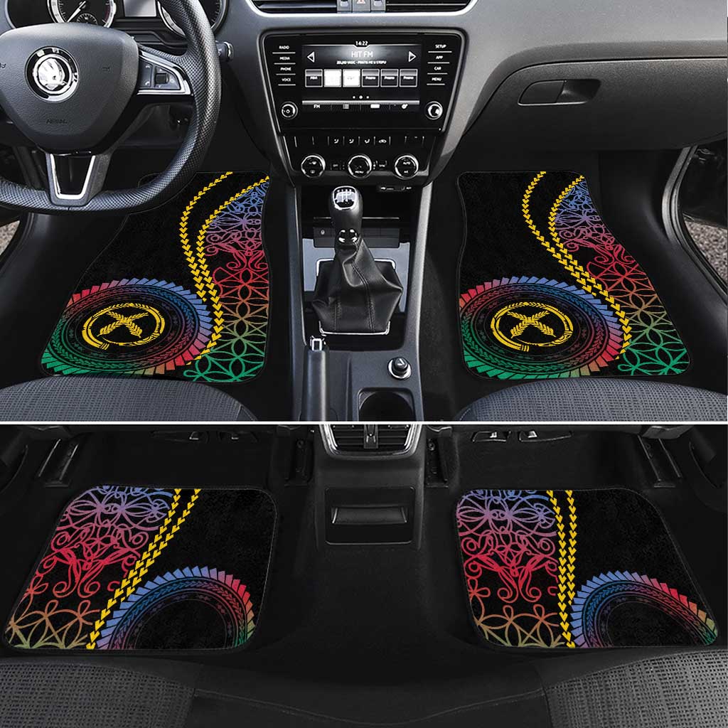 Proudly Ni-Van Sandroing Inspired Car Mats Shefa Classic Style LT7 Set 4pcs Colorful - Polynesian Pride