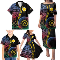 Proudly Ni-Van Sandroing Inspired Family Matching Puletasi and Hawaiian Shirt Shefa Classic Style LT7 - Polynesian Pride