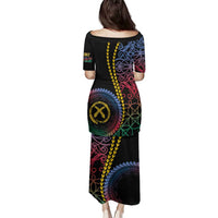 Proudly Ni-Van Sandroing Inspired Family Matching Puletasi and Hawaiian Shirt Shefa Classic Style LT7 - Polynesian Pride