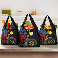 Proudly Ni-Van Sandroing Inspired Grocery Bag Shefa Classic Style LT7 3-pack One Size Colorful - Polynesian Pride