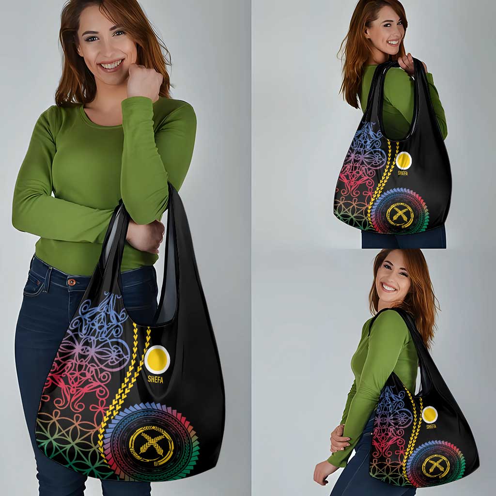 Proudly Ni-Van Sandroing Inspired Grocery Bag Shefa Classic Style LT7 - Polynesian Pride