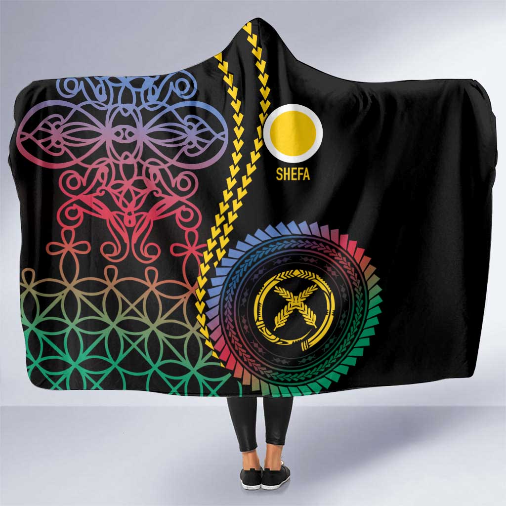 Proudly Ni-Van Sandroing Inspired Hooded Blanket Shefa Classic Style LT7 One Size Colorful - Polynesian Pride