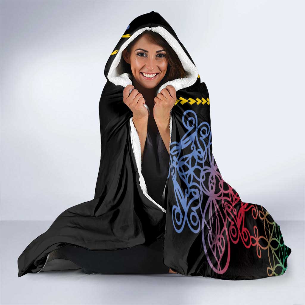 Proudly Ni-Van Sandroing Inspired Hooded Blanket Shefa Classic Style LT7 - Polynesian Pride