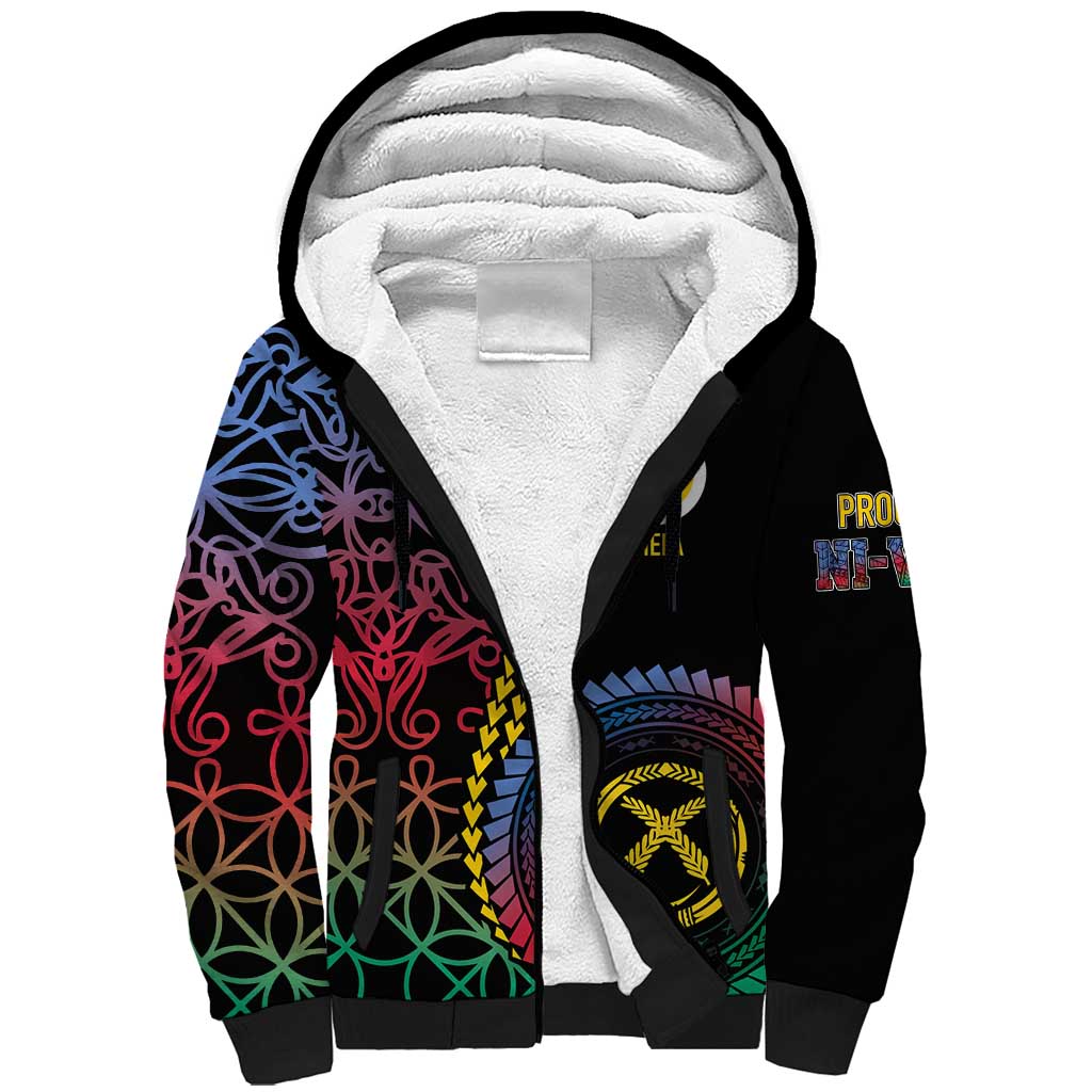 Proudly Ni-Van Sandroing Inspired Sherpa Hoodie Shefa Classic Style LT7 Unisex Colorful - Polynesian Pride