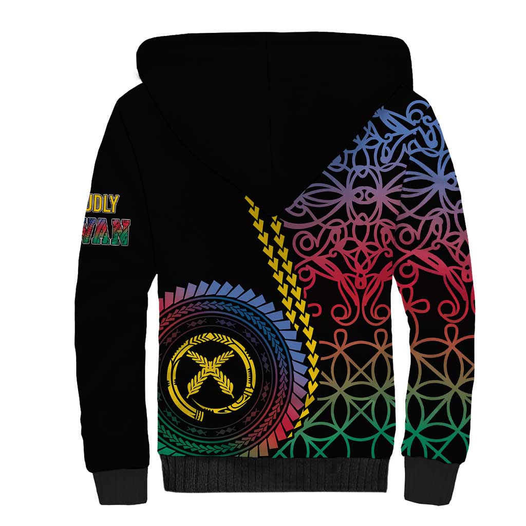 Proudly Ni-Van Sandroing Inspired Sherpa Hoodie Shefa Classic Style LT7 - Polynesian Pride
