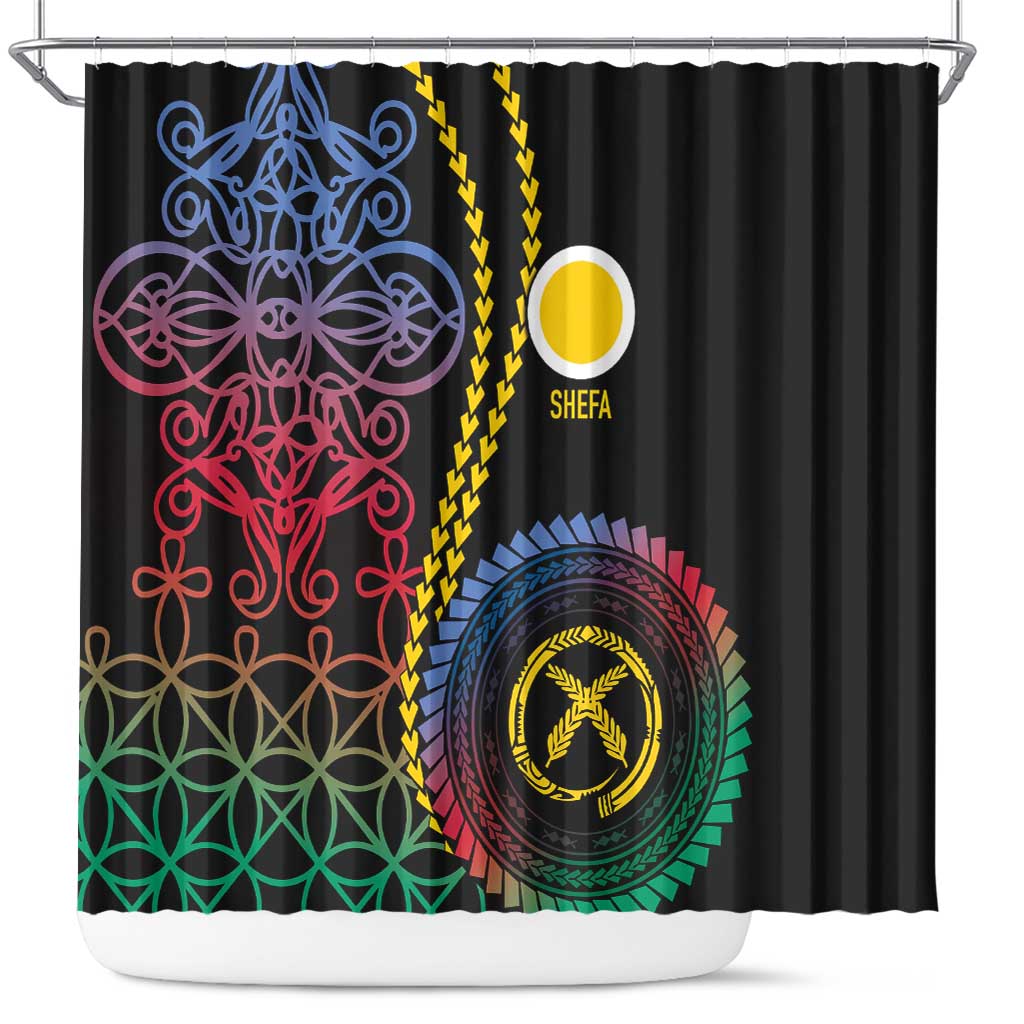 Proudly Ni-Van Sandroing Inspired Shower Curtain Shefa Classic Style