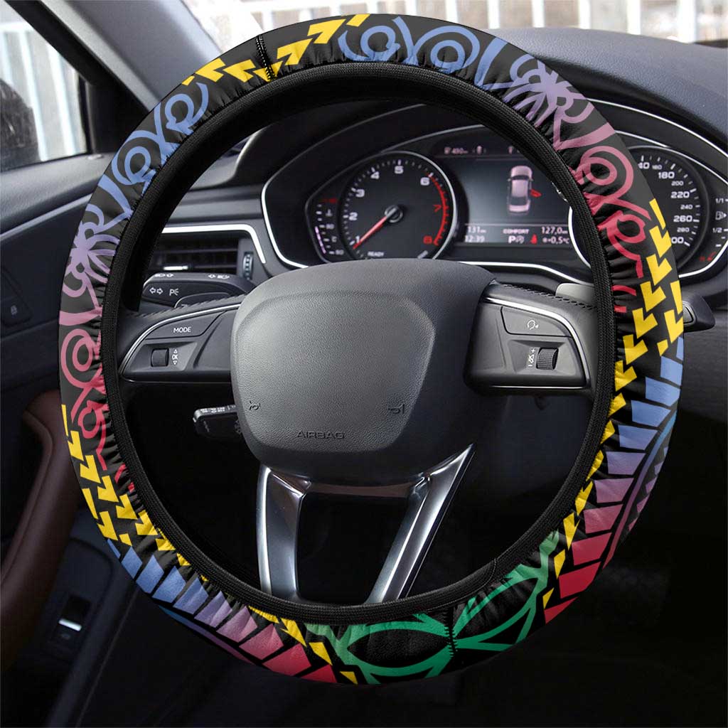 Proudly Ni-Van Sandroing Inspired Steering Wheel Cover Shefa Classic Style LT7 - Polynesian Pride