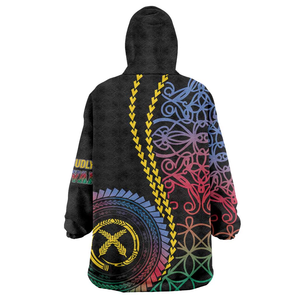 Proudly Ni-Van Sandroing Inspired Wearable Blanket Hoodie Shefa Classic Style LT7 - Polynesian Pride