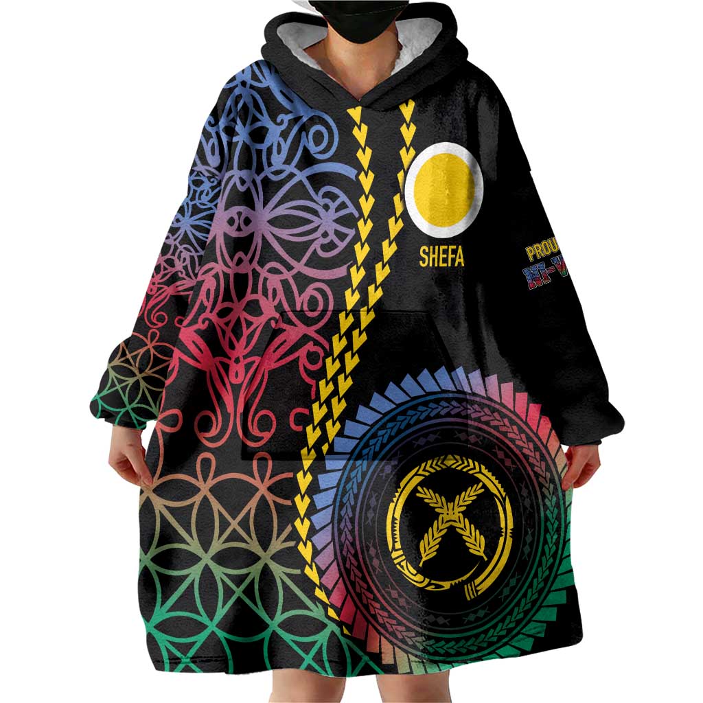 Proudly Ni-Van Sandroing Inspired Wearable Blanket Hoodie Shefa Classic Style LT7 - Polynesian Pride