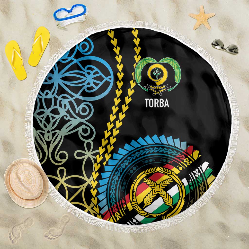 Proudly Ni-Van Sandroing Inspired Beach Blanket Torba Classic Style LT7 One Size 150cm Colorful - Polynesian Pride