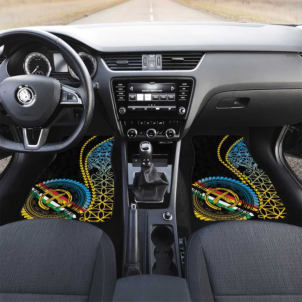 Proudly Ni-Van Sandroing Inspired Car Mats Torba Classic Style LT7 Set 2pcs - Front Colorful - Polynesian Pride