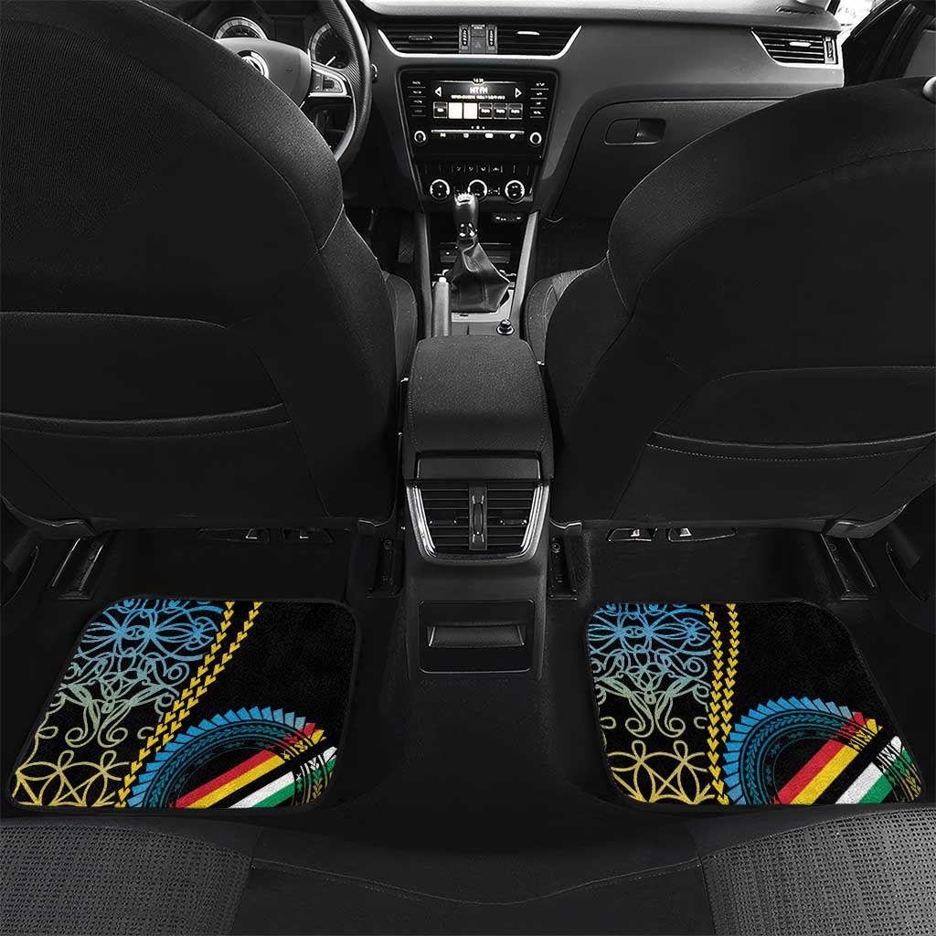 Proudly Ni-Van Sandroing Inspired Car Mats Torba Classic Style LT7 Set 2pcs - Back Colorful - Polynesian Pride