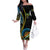 Proudly Ni-Van Sandroing Inspired Family Matching Off The Shoulder Long Sleeve Dress and Hawaiian Shirt Torba Classic Style