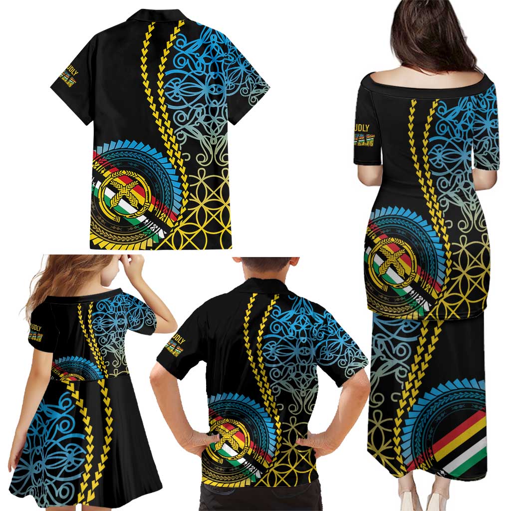 Proudly Ni-Van Sandroing Inspired Family Matching Puletasi and Hawaiian Shirt Torba Classic Style