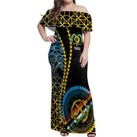 Proudly Ni-Van Sandroing Inspired Off Shoulder Maxi Dress Torba Classic Style