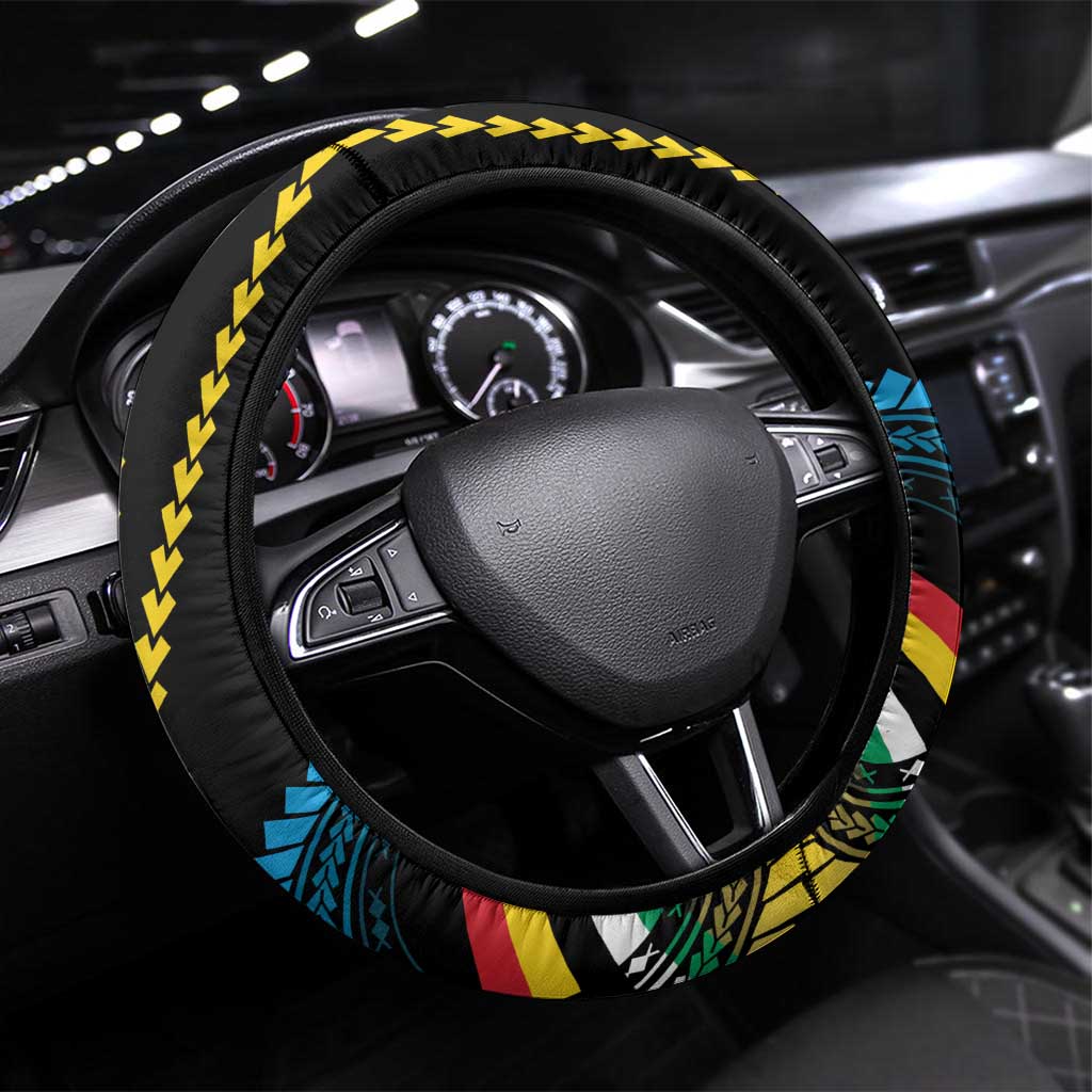 Proudly Ni-Van Sandroing Inspired Steering Wheel Cover Torba Classic Style LT7 Universal Fit Colorful - Polynesian Pride