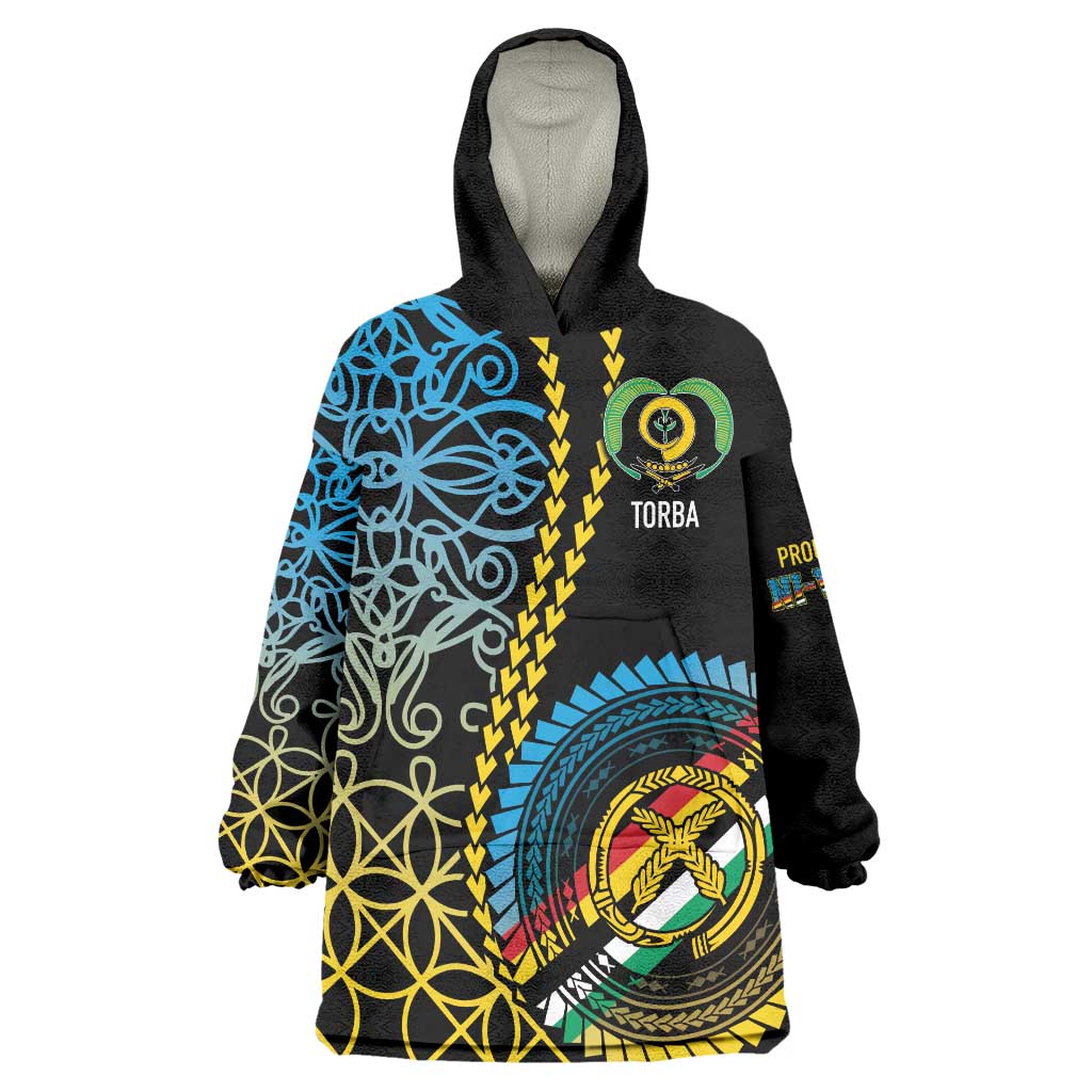 Proudly Ni-Van Sandroing Inspired Wearable Blanket Hoodie Torba Classic Style LT7 One Size Colorful - Polynesian Pride