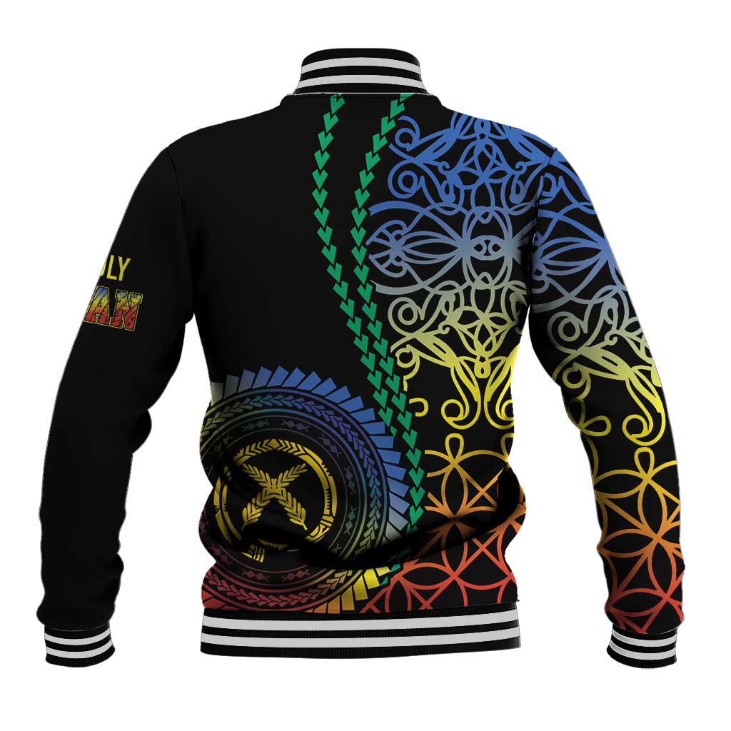 Proudly Ni-Van Sandroing Inspired Baseball Jacket Tafea Classic Style LT7 - Polynesian Pride