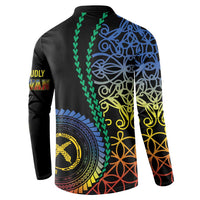 Proudly Ni-Van Sandroing Inspired Button Sweatshirt Tafea Classic Style LT7 - Polynesian Pride