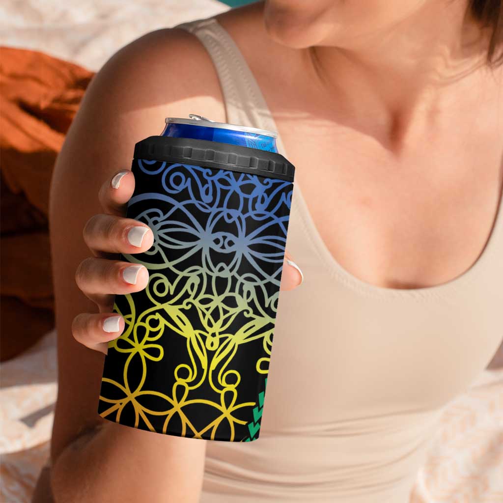 Proudly Ni-Van Sandroing Inspired 4 in 1 Can Cooler Tumbler Tafea Classic Style LT7 - Polynesian Pride