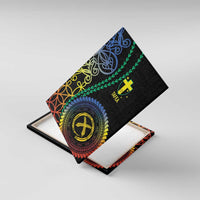 Proudly Ni-Van Sandroing Inspired Canvas Wall Art Tafea Classic Style LT7 With Frame Colorful - Polynesian Pride