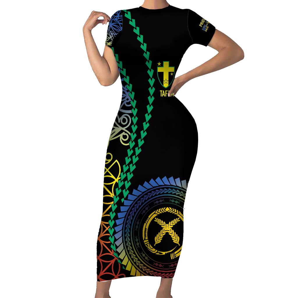 Proudly Ni-Van Sandroing Inspired Family Matching Short Sleeve Bodycon Dress and Hawaiian Shirt Tafea Classic Style