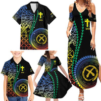 Proudly Ni-Van Sandroing Inspired Family Matching Summer Maxi Dress and Hawaiian Shirt Tafea Classic Style