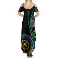 Proudly Ni-Van Sandroing Inspired Family Matching Summer Maxi Dress and Hawaiian Shirt Tafea Classic Style