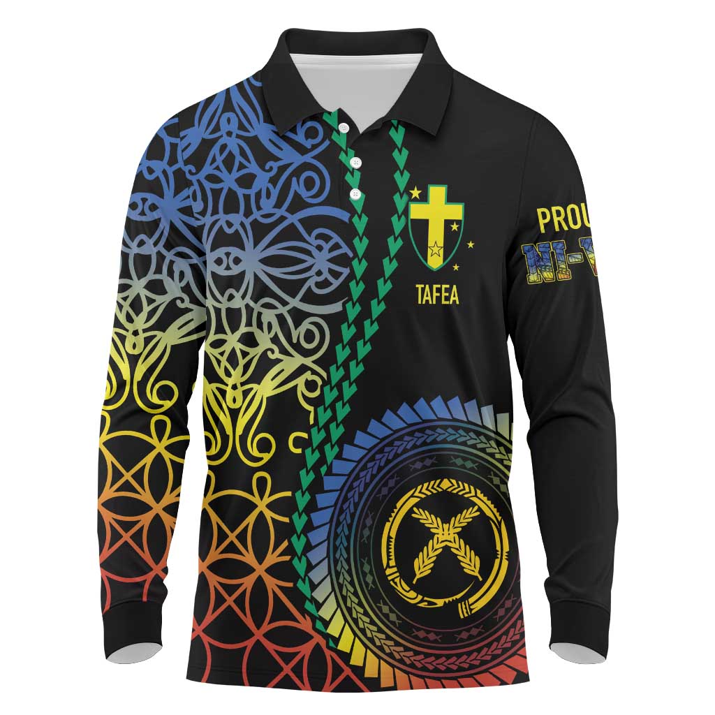 Proudly Ni-Van Sandroing Inspired Long Sleeve Polo Shirt Tafea Classic Style