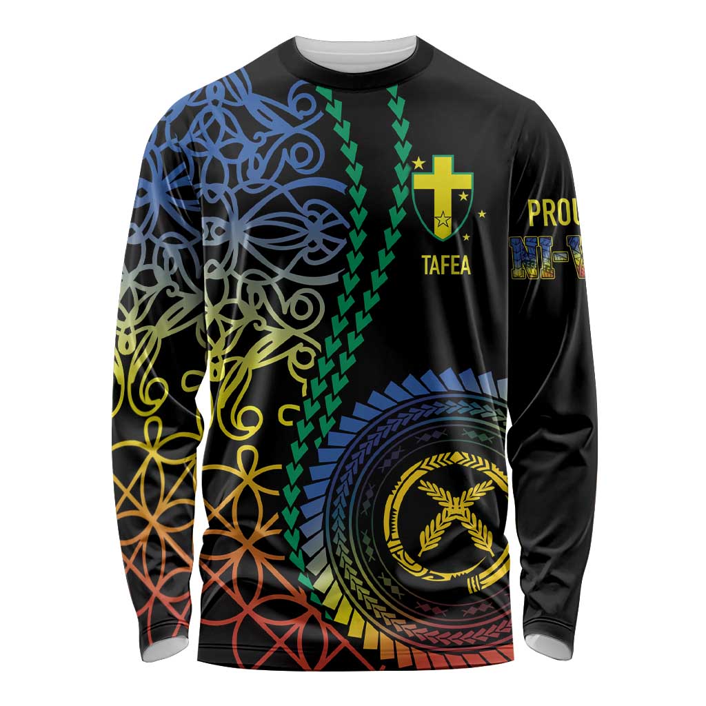 Proudly Ni-Van Sandroing Inspired Long Sleeve Shirt Tafea Classic Style LT7 Unisex Colorful - Polynesian Pride