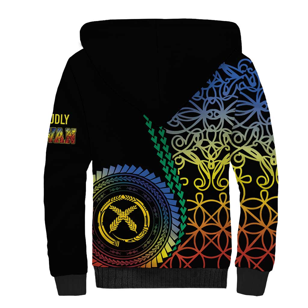 Proudly Ni-Van Sandroing Inspired Sherpa Hoodie Tafea Classic Style LT7 - Polynesian Pride