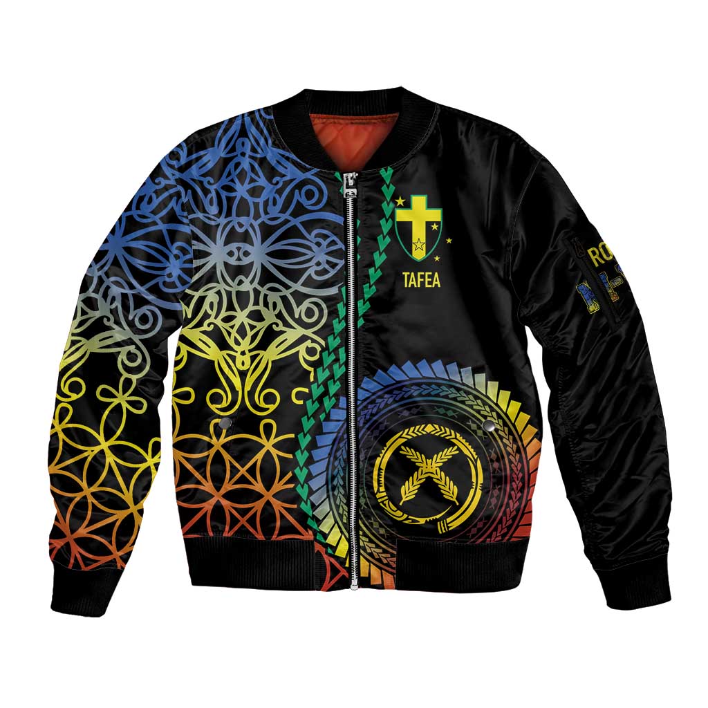 Proudly Ni-Van Sandroing Inspired Sleeve Zip Bomber Jacket Tafea Classic Style