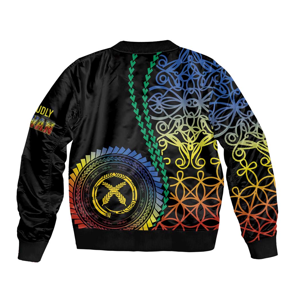 Proudly Ni-Van Sandroing Inspired Sleeve Zip Bomber Jacket Tafea Classic Style