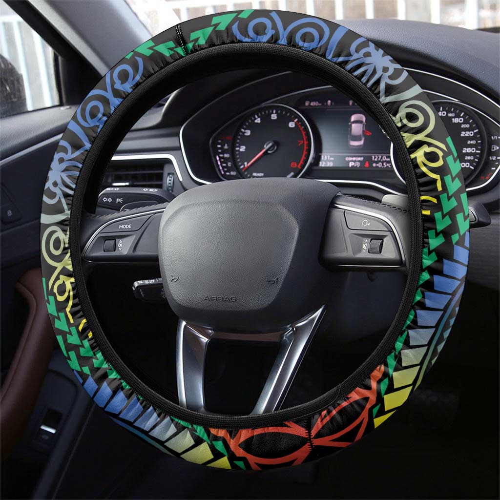 Proudly Ni-Van Sandroing Inspired Steering Wheel Cover Tafea Classic Style LT7 - Polynesian Pride