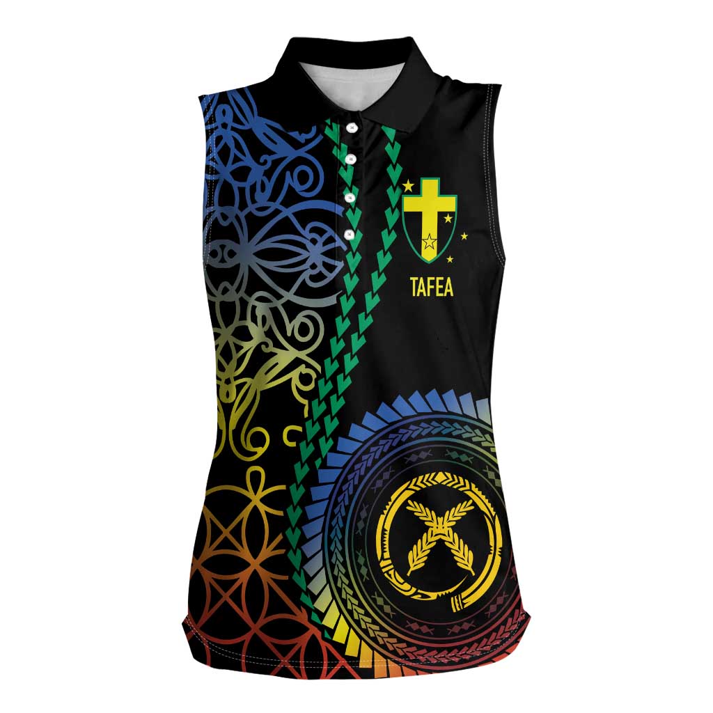 Proudly Ni-Van Sandroing Inspired Women Sleeveless Polo Shirt Tafea Classic Style