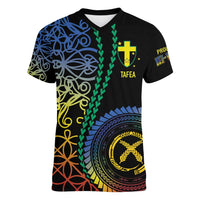 Proudly Ni-Van Sandroing Inspired Women V-Neck T-Shirt Tafea Classic Style