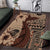 Bula Fiji Area Rug Shark Tail Beige Masi Tapa