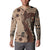 Bula Fiji Button Sweatshirt Shark Tail Beige Masi Tapa