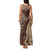 Bula Fiji Family Matching Tank Maxi Dress and Hawaiian Shirt Shark Tail Beige Masi Tapa