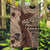 Bula Fiji Garden Flag Shark Tail Beige Masi Tapa