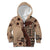 Bula Fiji Kid Hoodie Shark Tail Beige Masi Tapa