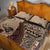 Bula Fiji Quilt Bed Set Shark Tail Beige Masi Tapa