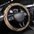 Bula Fiji Steering Wheel Cover Shark Tail Beige Masi Tapa