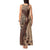 Bula Fiji Tank Maxi Dress Shark Tail Beige Masi Tapa