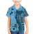 Bula Fiji Family Matching Mermaid Dress and Hawaiian Shirt Shark Tail Turquoise Masi Tapa