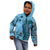 Bula Fiji Kid Hoodie Shark Tail Turquoise Masi Tapa