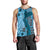 Bula Fiji Men Tank Top Shark Tail Turquoise Masi Tapa